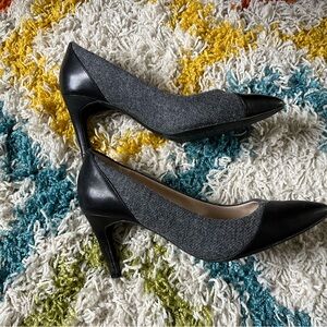 EC Cole Haan Leather and fabric Heels Pumps 7